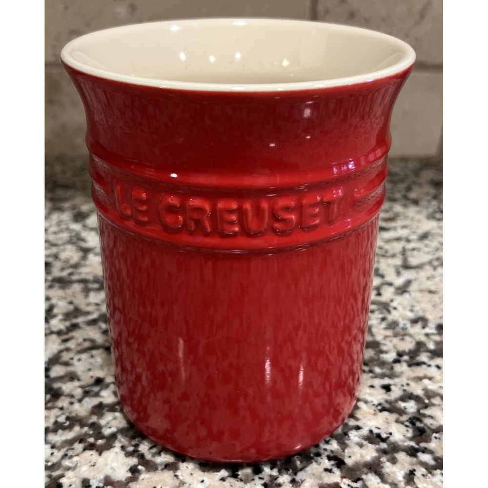 Le Creuset Heritage Red Utensil Holder 6" 09-41